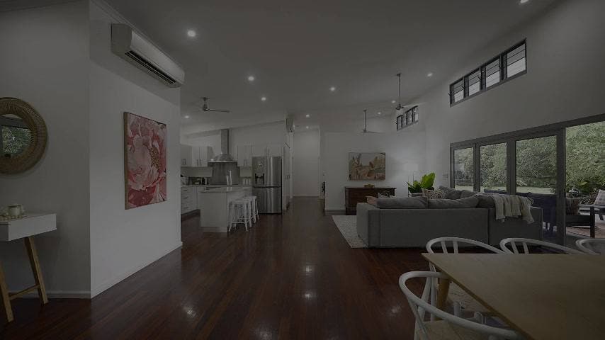 Wall finished in decorative Venetian plaster with soft depth and movement